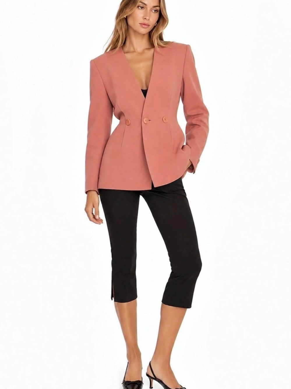 Christian Dior Wool Blazer Set Skirt in Pink Mauve Size 8